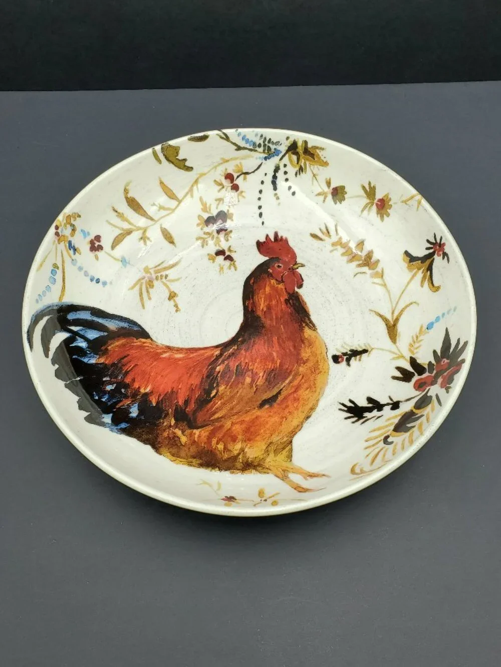 Williams-Sonoma Rooster Francais Soup Pasta Bowl Salad Serving Bowl